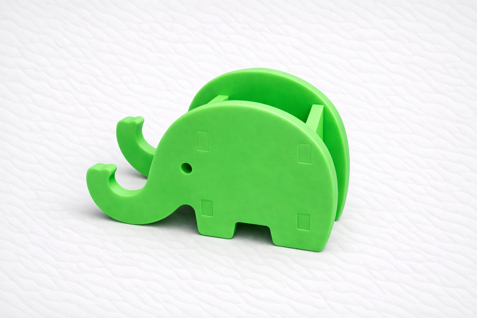 Elephant Phone and Pen Holder Desk Organiser 3D Printed Cute Office