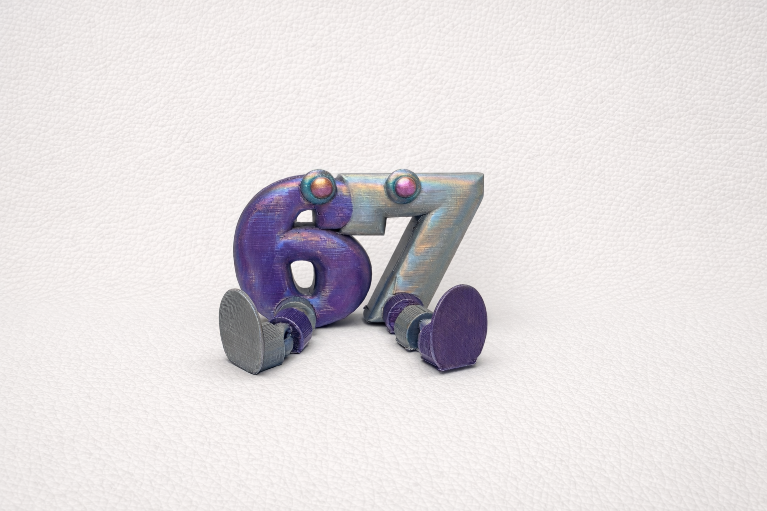 Adorable 3D Printed 67 Figure Fun Desk Decor