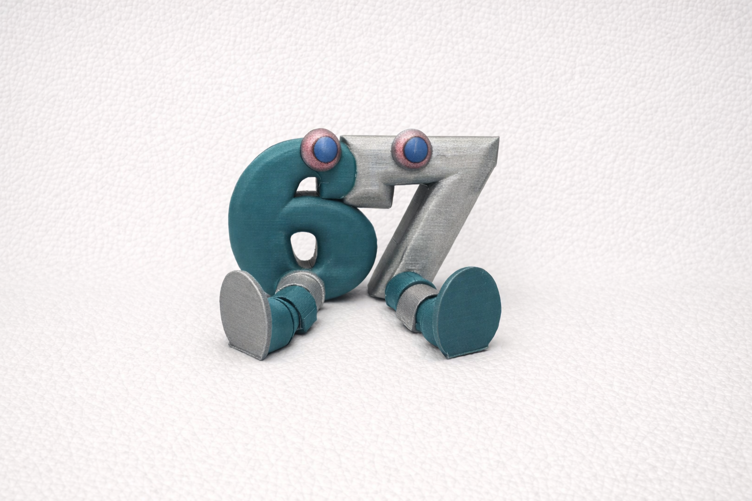 Adorable 3D Printed 67 Figure Fun Desk Decor
