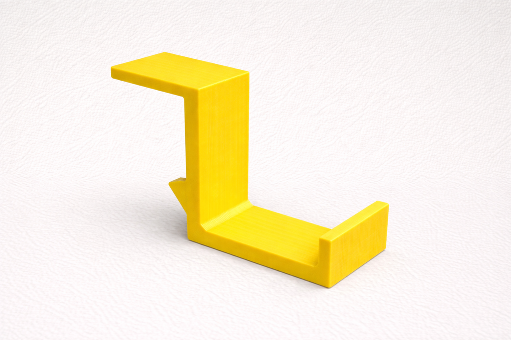 Universal 3D Printed Desk Headphone Holder Hook 65 × 50 × 20 mm