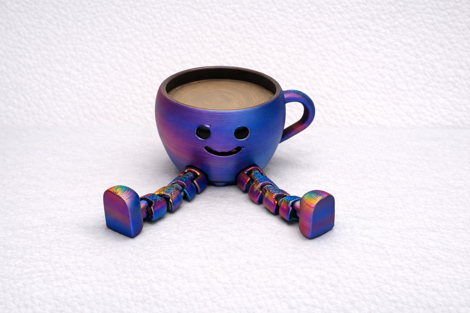 Articulated Cute Coffee Cup Buddy - 50 x 60 x 30mm