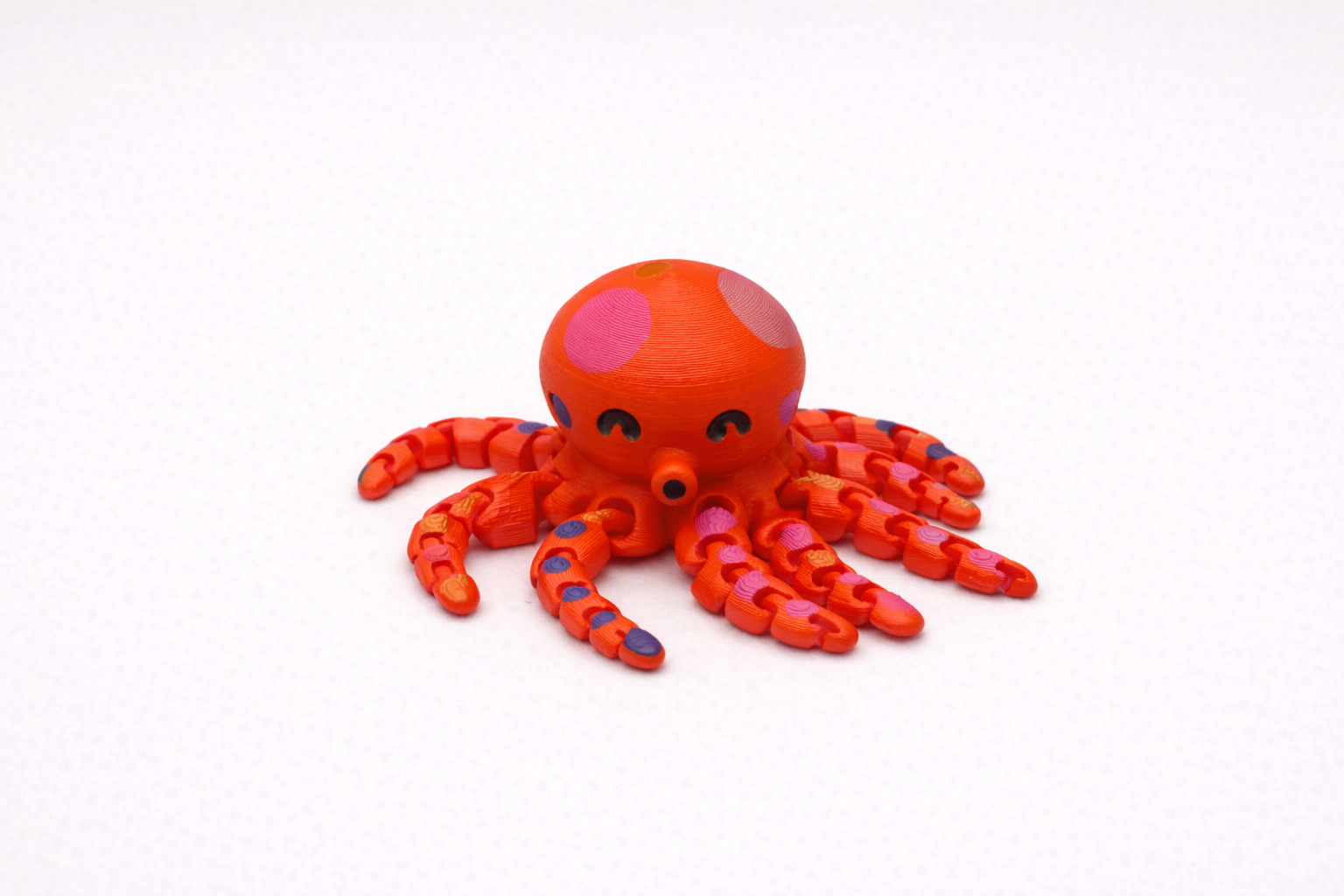 Articulated Octopus Figure – Handmade 3D Printed Poseable Creature