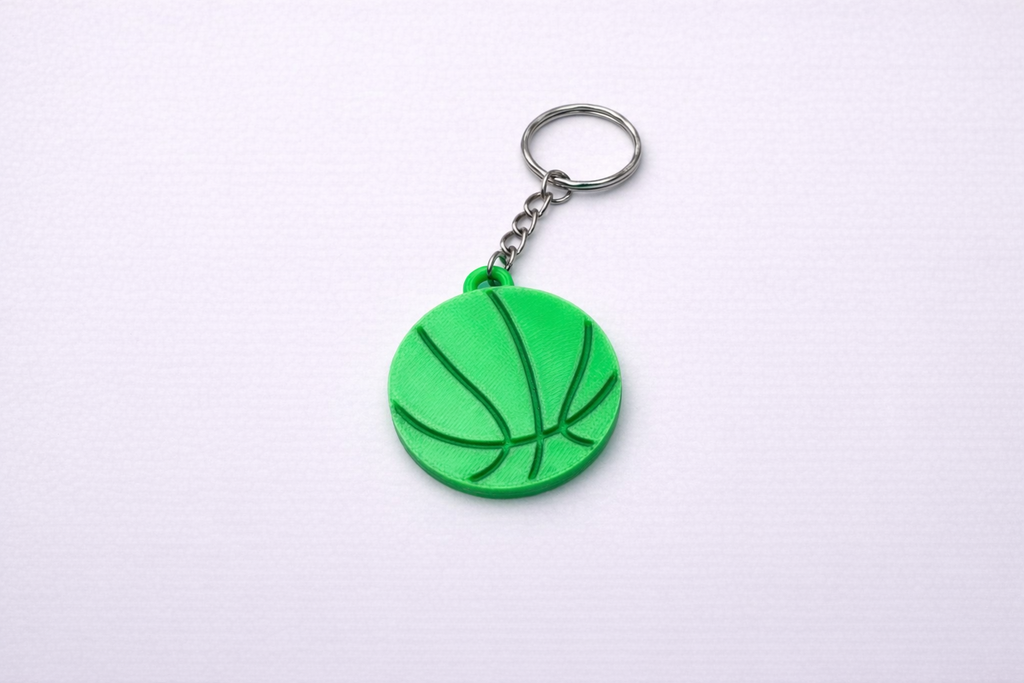 Basketball Keychain – Custom 3D Printed & Handmade