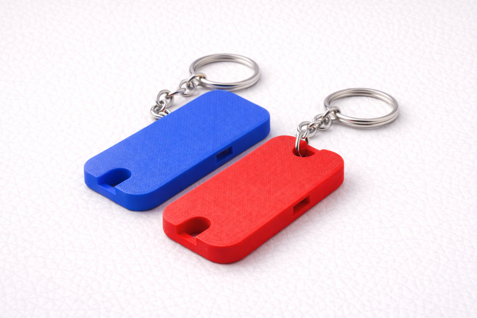 Flat Pocket Whistle Keychain - 20 x 45 x 3mm