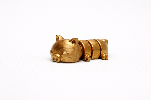 Articulated Sleeping Pig – Handmade, Custom Printed to Order