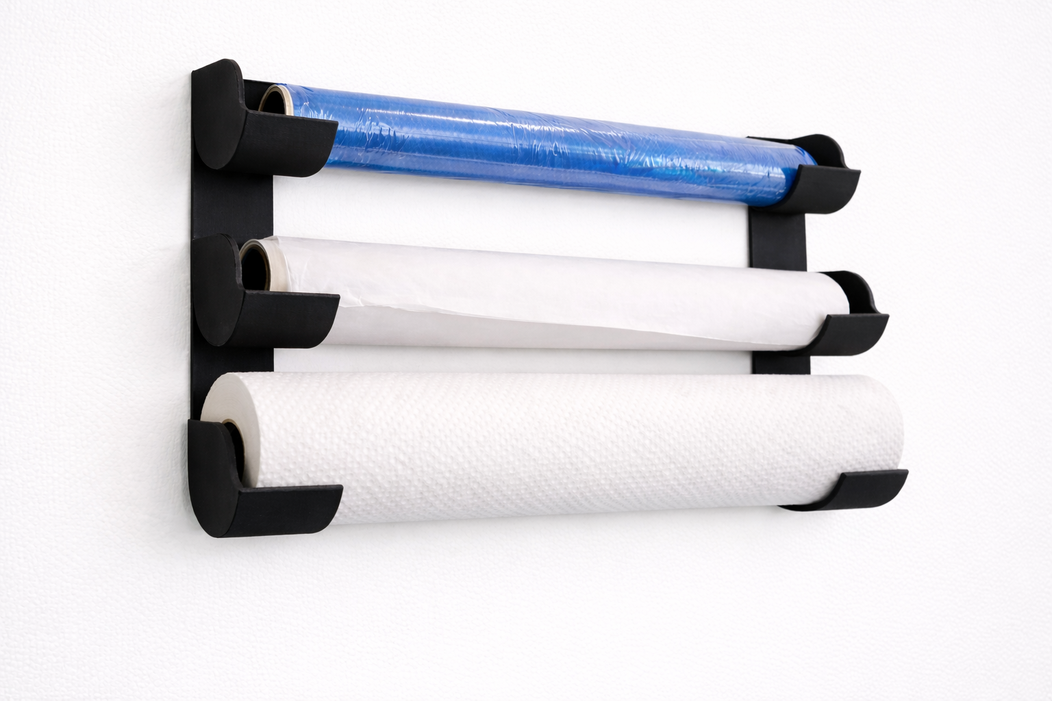 Cling Film/Aluminium foil/Baking paper Roll Holder / Dispenser - 45 x 180 x 40mm