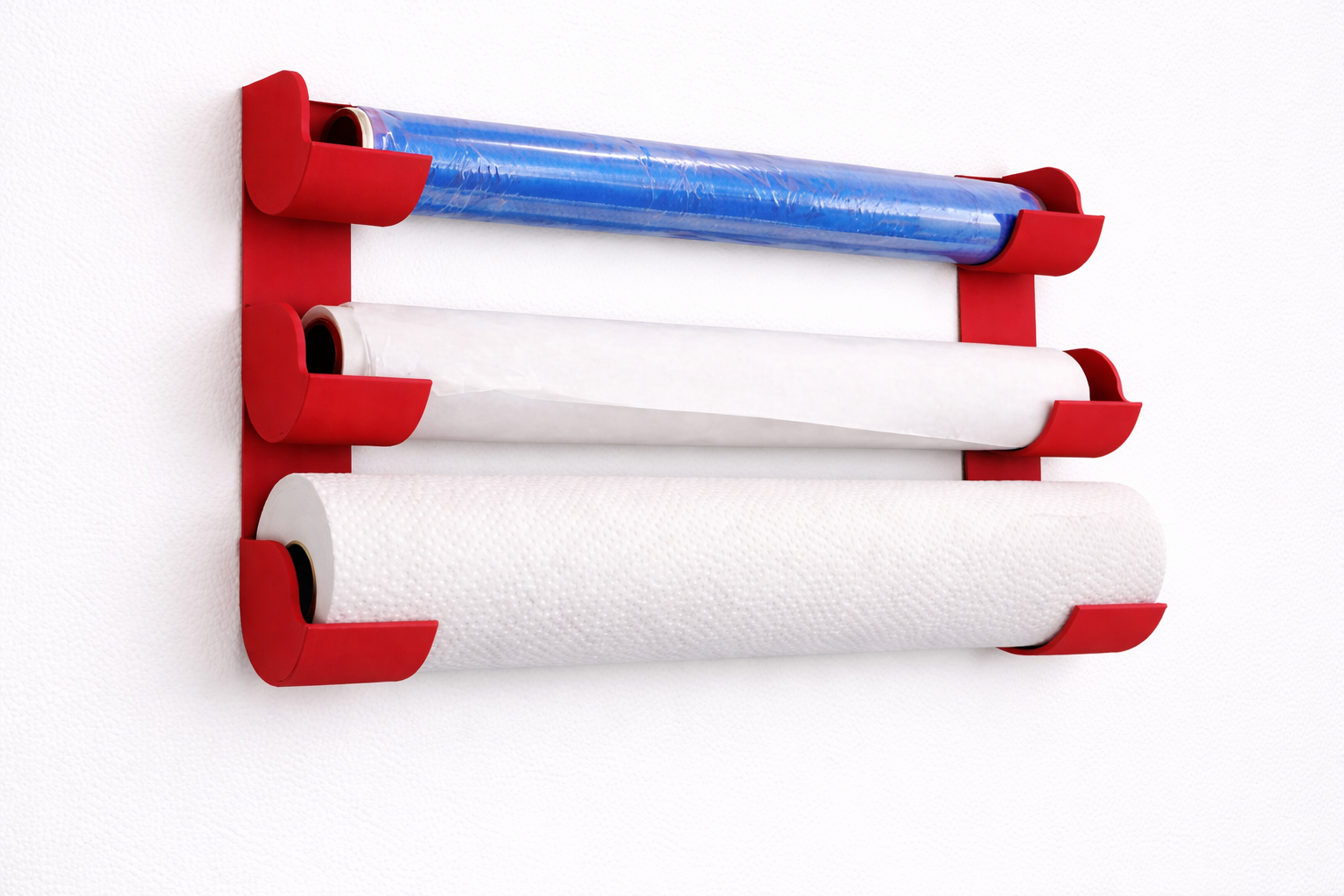 Cling Film/Aluminium foil/Baking paper Roll Holder / Dispenser - 45 x 180 x 40mm