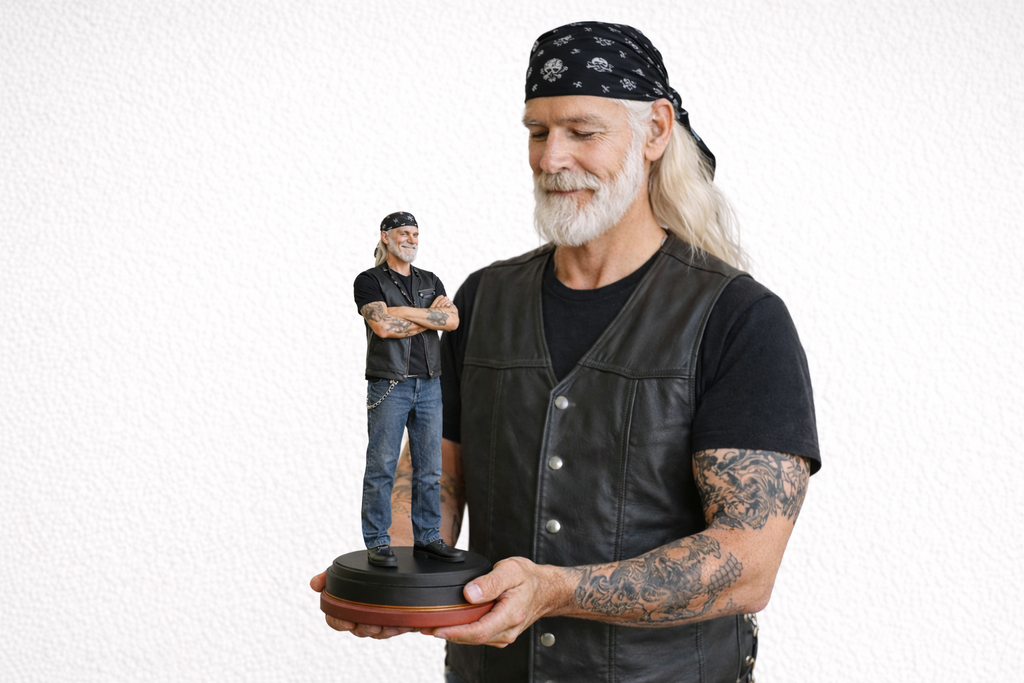 Custom 3D Printed Figurine Personalised Mini Statue Hand Painted Made to Order