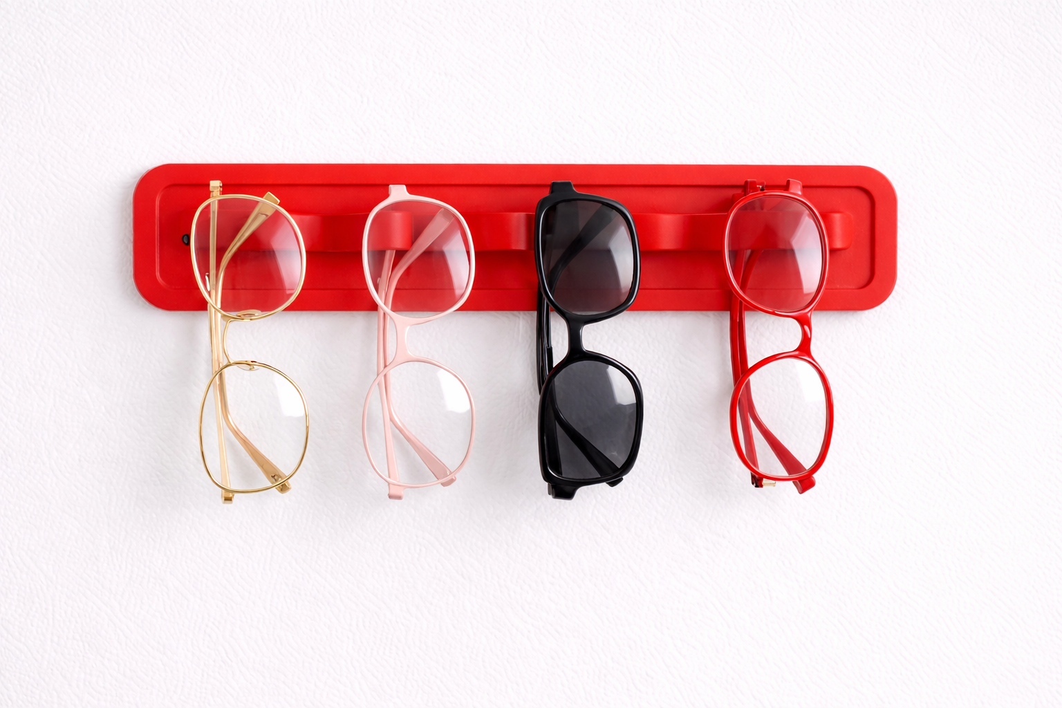 Wall Mounted Glasses Holder - 180 x 40 x 10mm