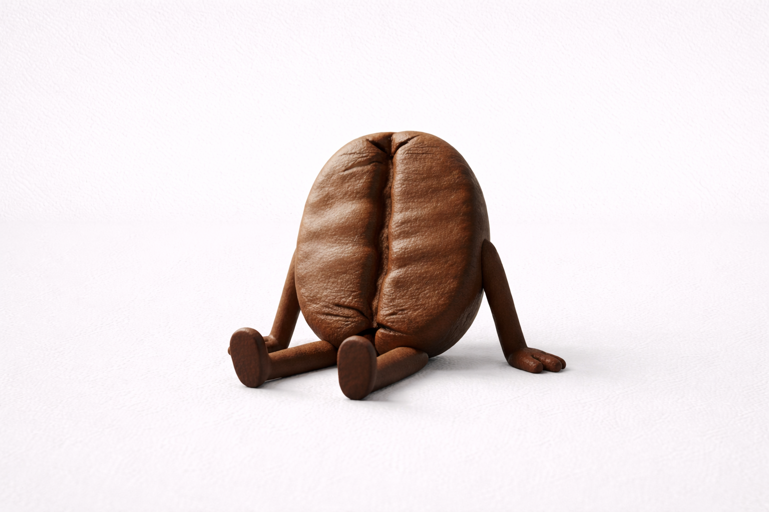 Handmade Custom Coffee Bean Character Ornament