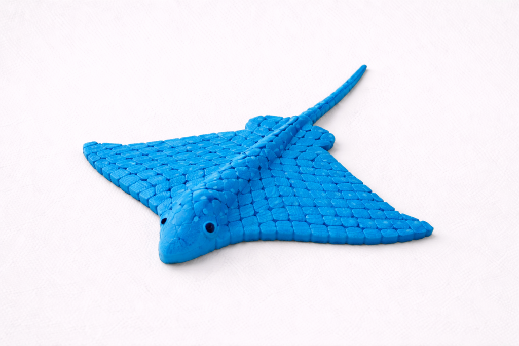 Handmade 3D Printed Stingray Model
