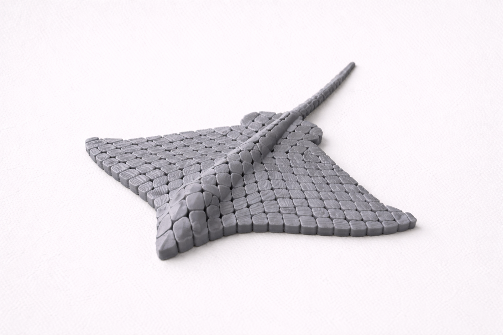 Handmade 3D Printed Stingray Model