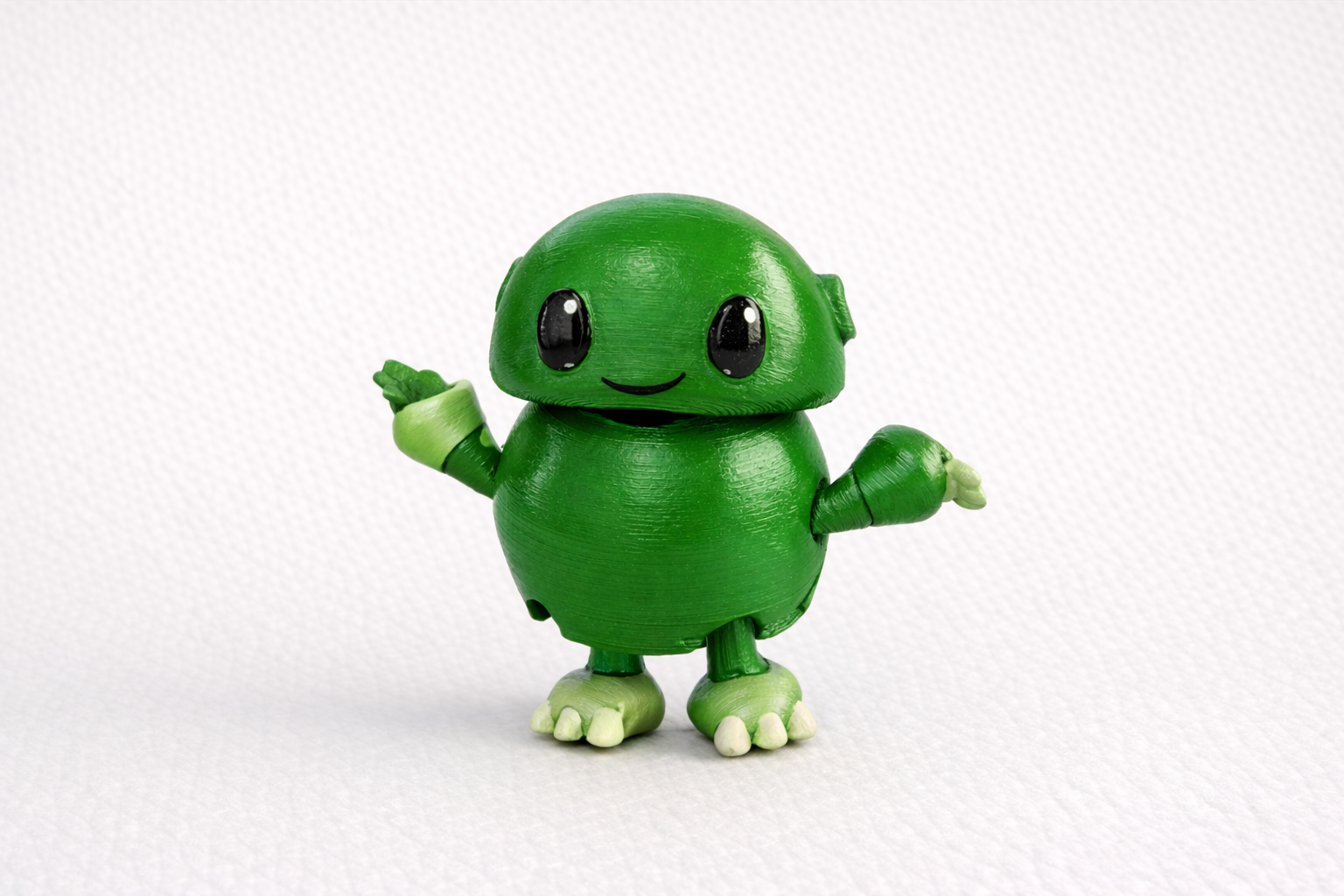 Handmade Custom 3D Printed Robot Figurine