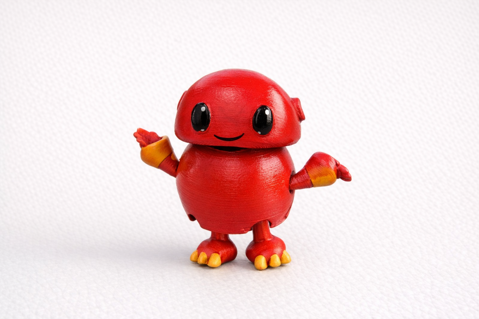 Handmade Custom 3D Printed Robot Figurine