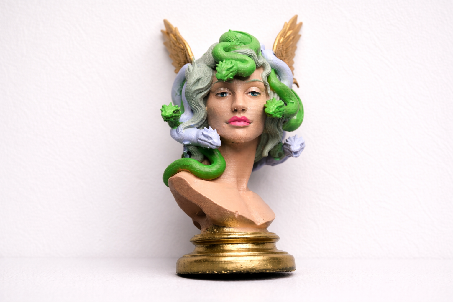 Handcrafted Medusa Bust – Customisable 3D Printed Mythical Sculpture