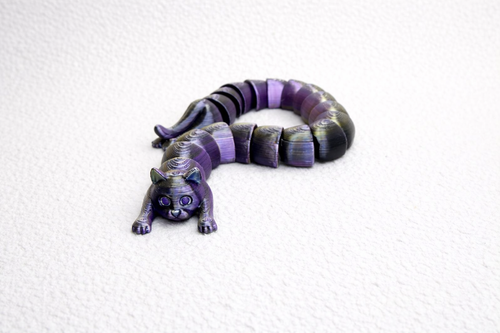 Articulated Cat-Style Flexi Figure – Custom, Handmade & Printed to Order