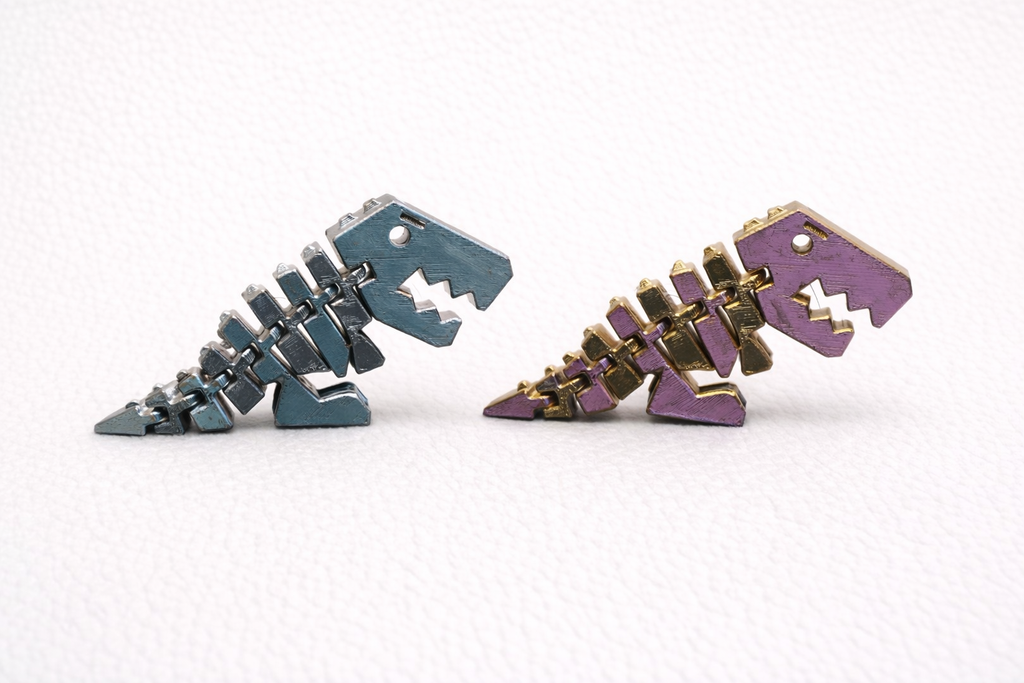 Flexi Articulated Dinosaur 3D Printed Figure Fully Customisable