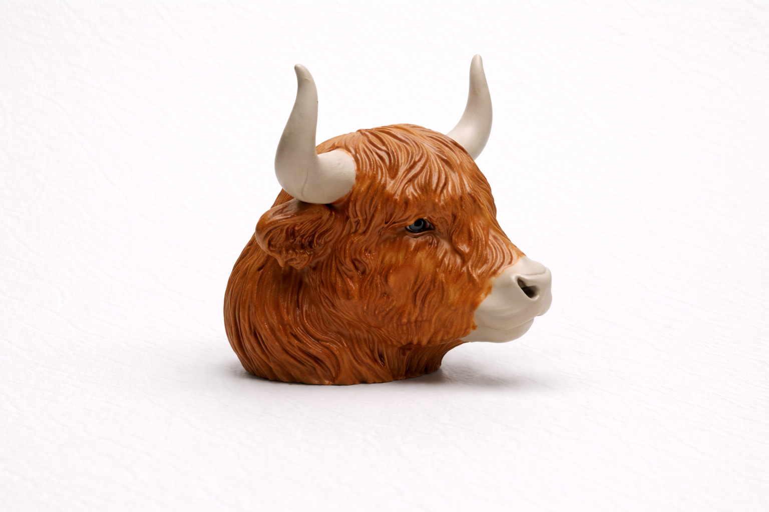 Custom Highland Cow Bust – Personalised Handmade Sculpture