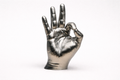 OK Hand Gesture Sculpture – Modern 3D Printed Display Piece