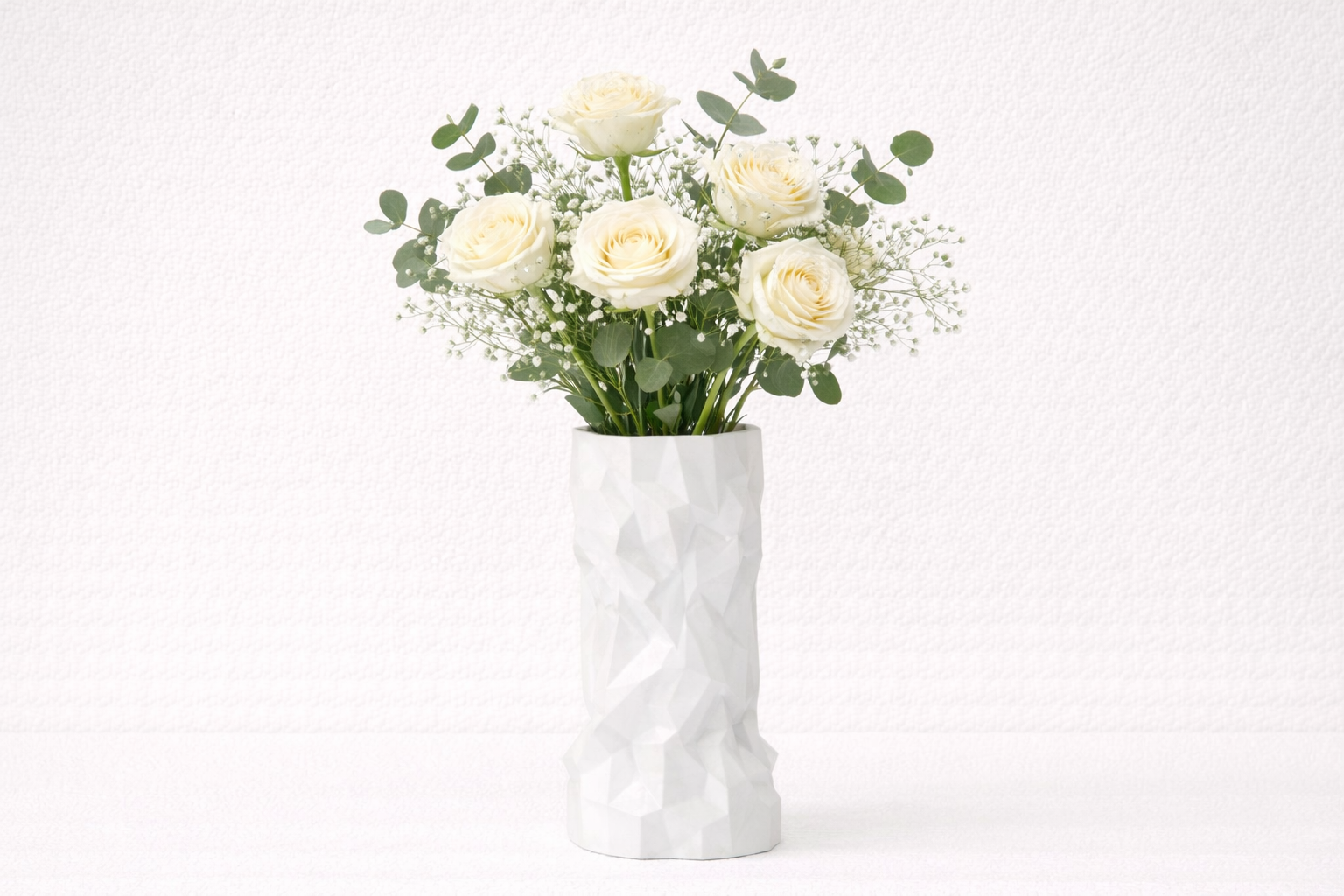 Modern Geometric Vase – 3D Printed Decorative Flower Vase