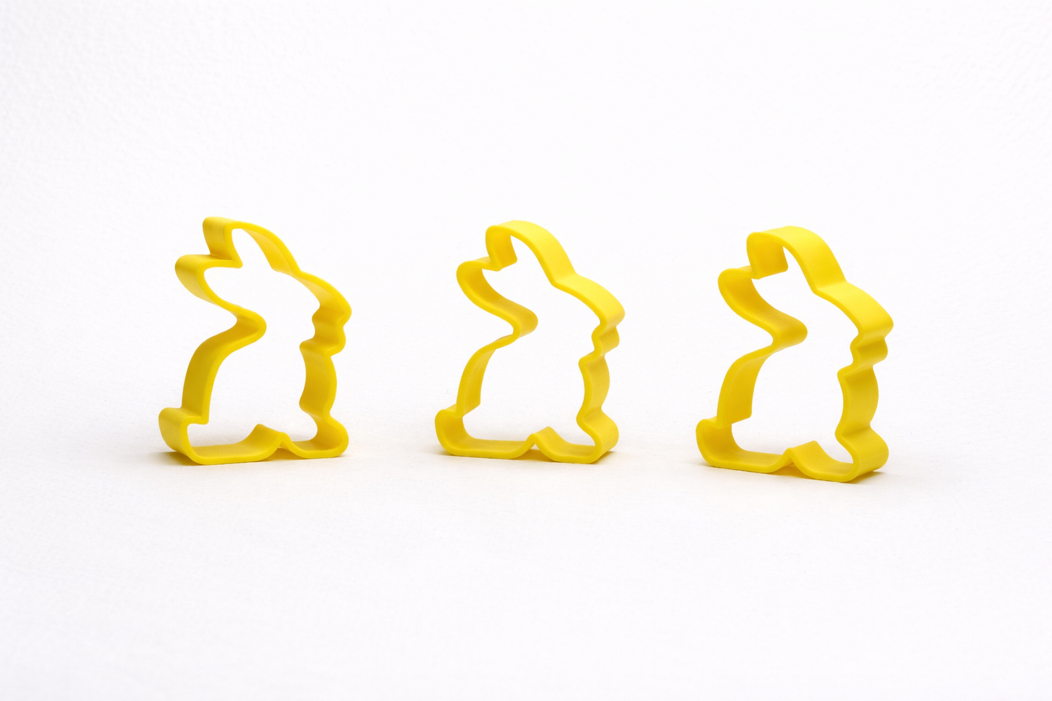 3D Printed Easter Bunny Cookie Cutters – Pack of 3