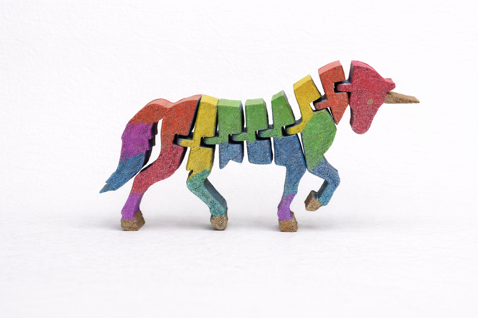 Flexi Articulated Unicorn 3D Printed Figure 120mmx80mm Fully Customisable