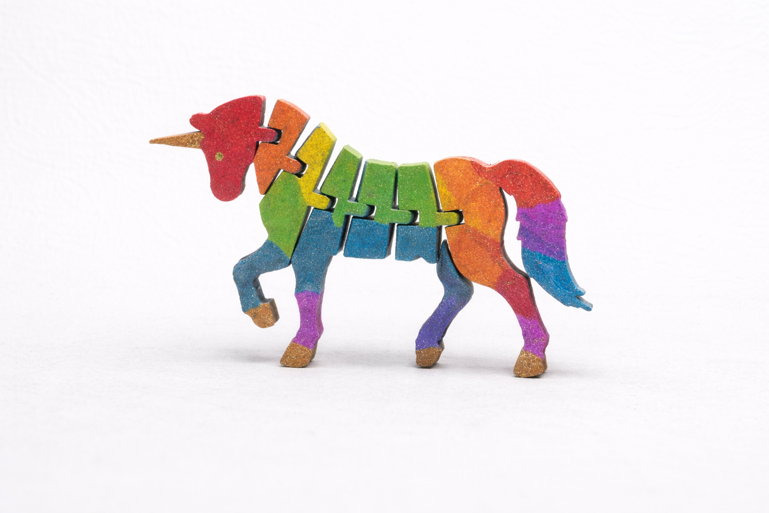 Flexi Articulated Unicorn 3D Printed Figure 120mmx80mm Fully Customisable