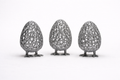 Wireframe Easter Egg – Modern 3D Printed Decorative Egg (Pack of 3)