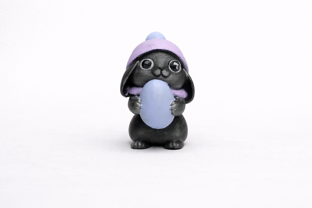 Easter Bunny with Hat – 3D Printed Decorative Figurine