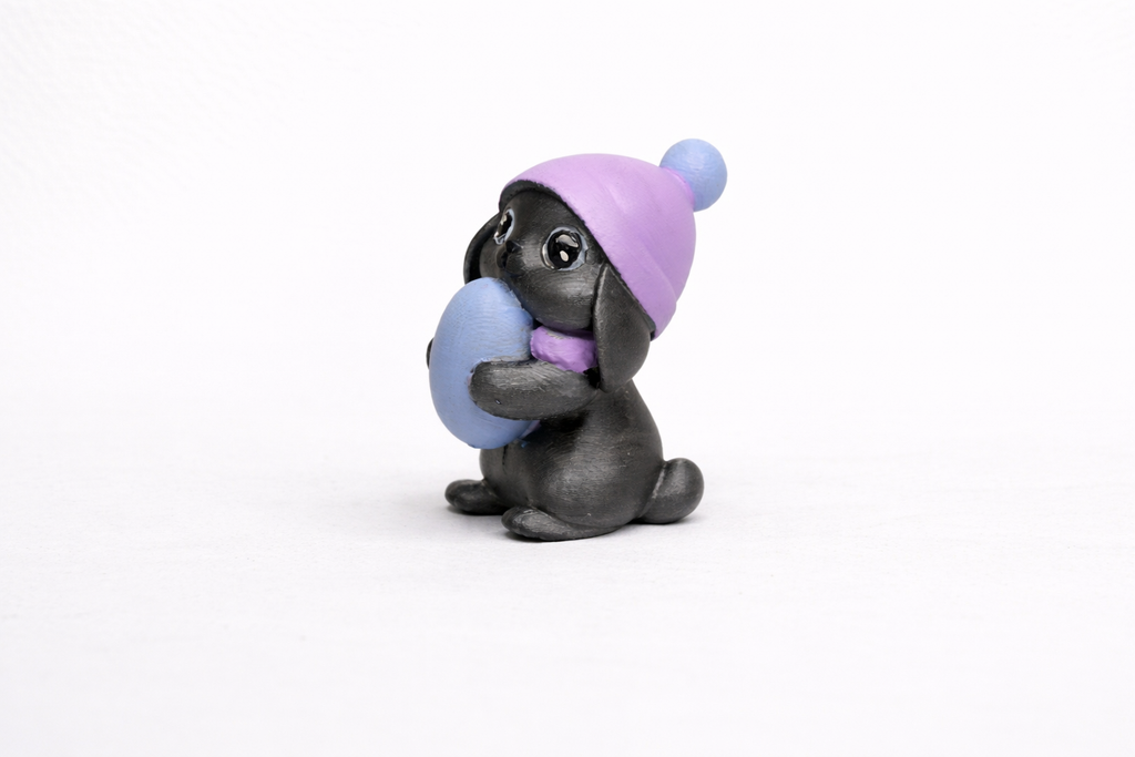Easter Bunny with Hat – 3D Printed Decorative Figurine