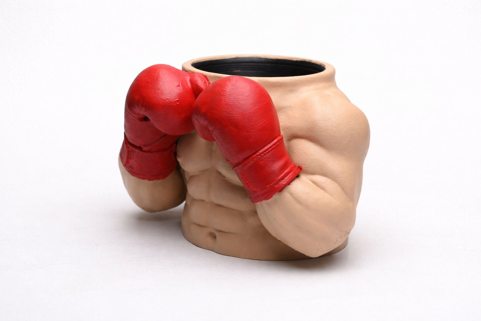Boxing Man Planter / Storage Pot – 3D Printed Decorative Container