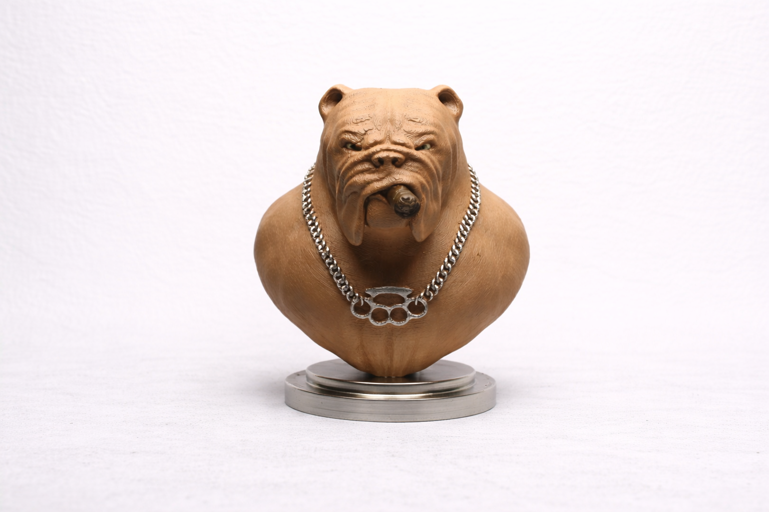 3D Printed Bulldog Bust – Statement Decorative Piece
