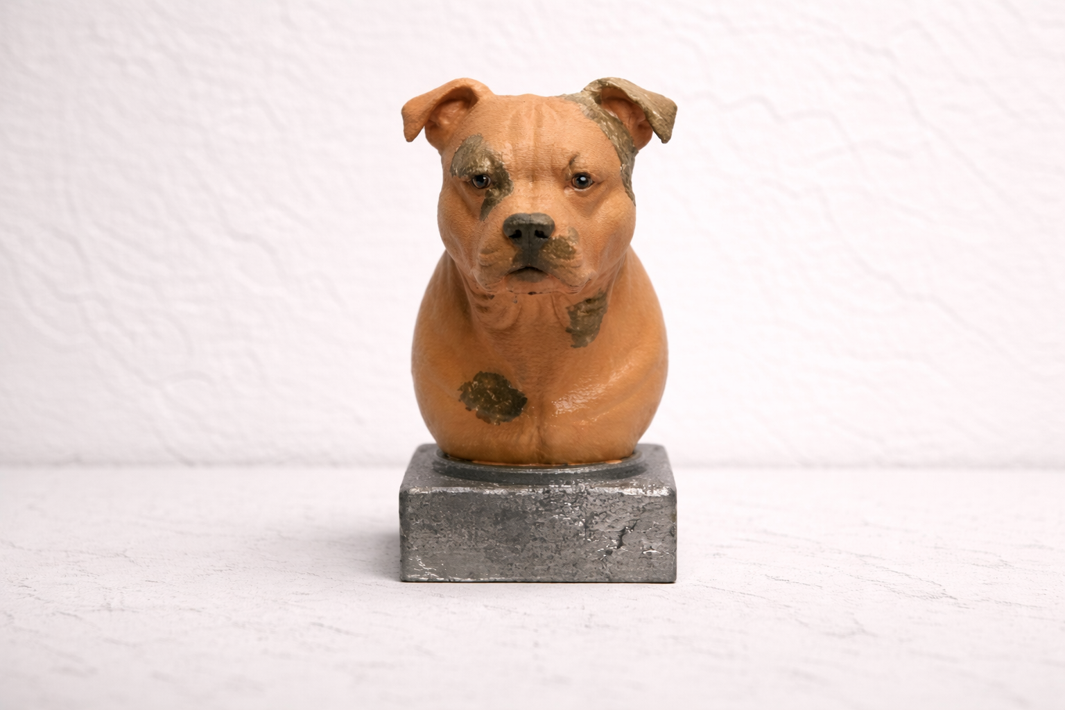 Custom Staffordshire Terrier Bust – Handmade 3D Printed Display Piece