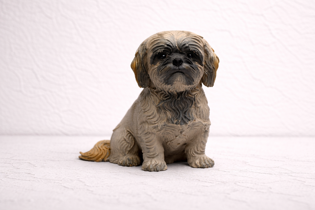 Custom Shih Tzu Style Dog Figurine – Handmade 3D Printed Display Piece