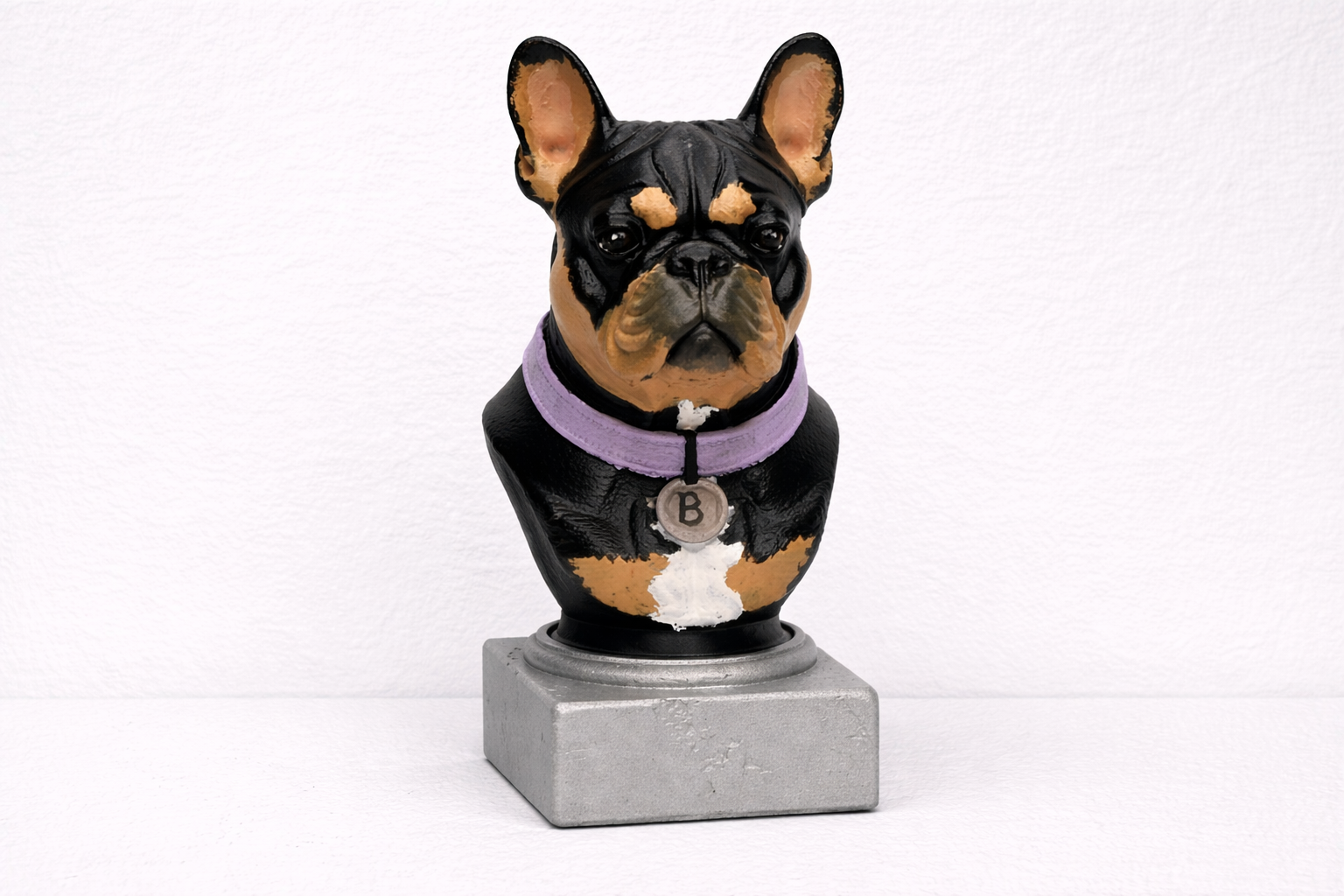 Custom French Bulldog Bust – Personalised 3D Printed Sculpture