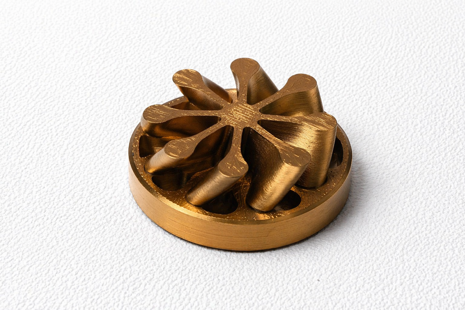 Decorative Spiral Disc / Fidget-Style Desk Piece – 3D Printed