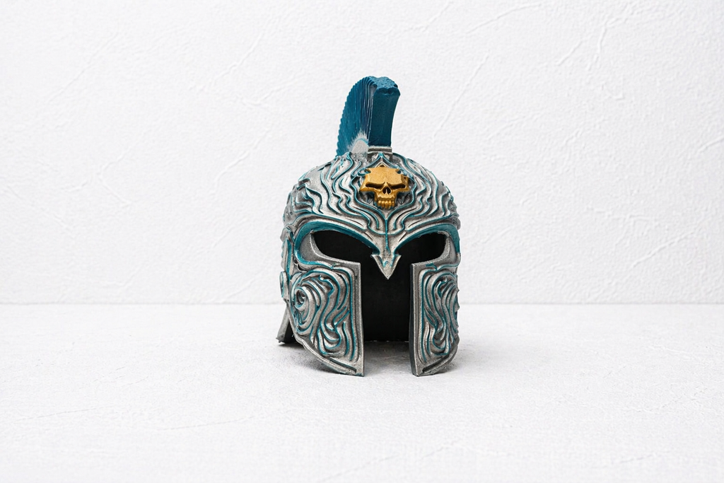 3D Printed Spartan Helmet – Detailed Handmade Display Piece