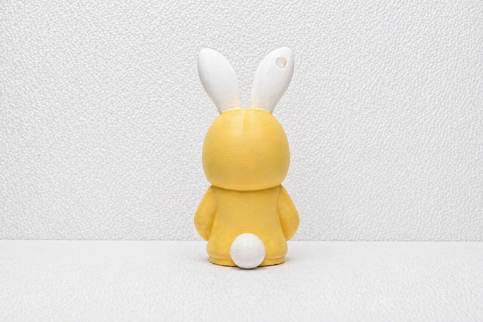 3D Printed Bunny Hoodie Keychain – Customisable Decorative Display Model