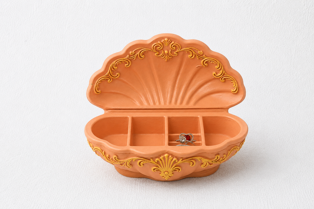 Shell Jewellery Box / Trinket Organiser – 3D Printed
