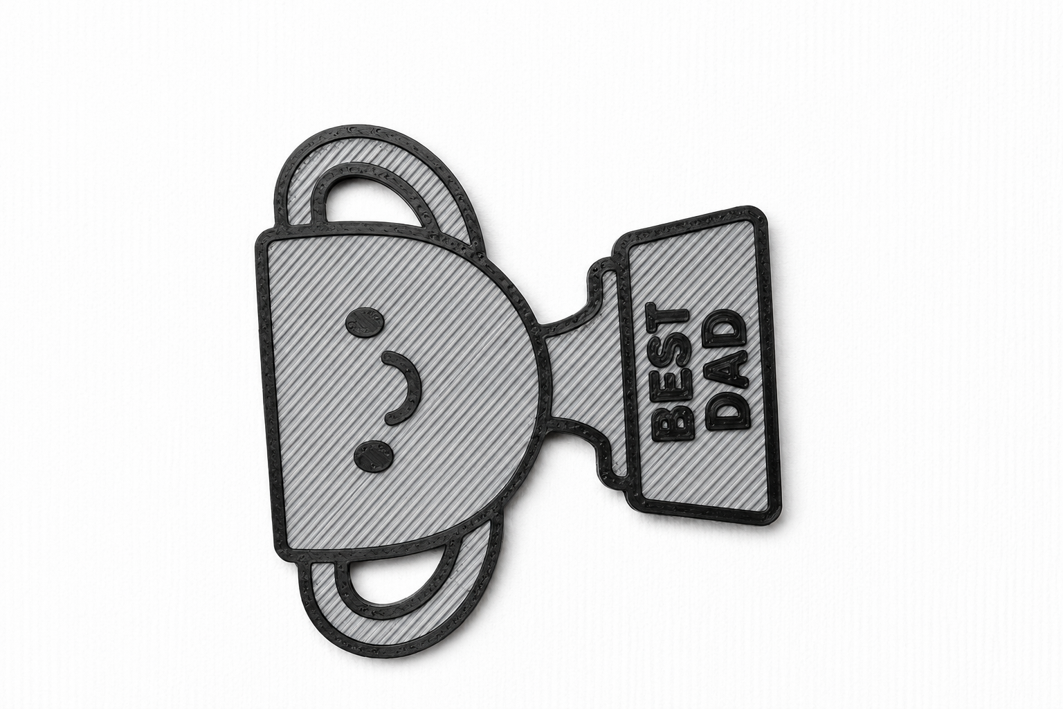 Best Dad Trophy Keyring | Custom 3D Printed Father’s Day Gift