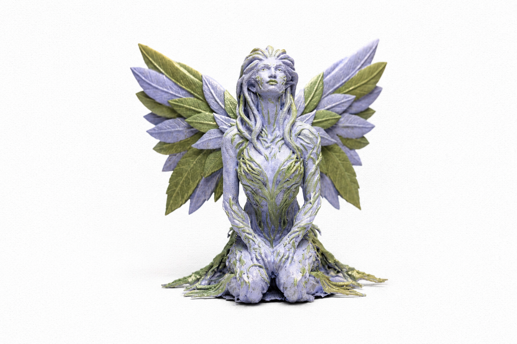 Mystical Forest Fairy Ornament | Handmade 3D Printed Fantasy Decor | Custom Fairy Statue Gift
