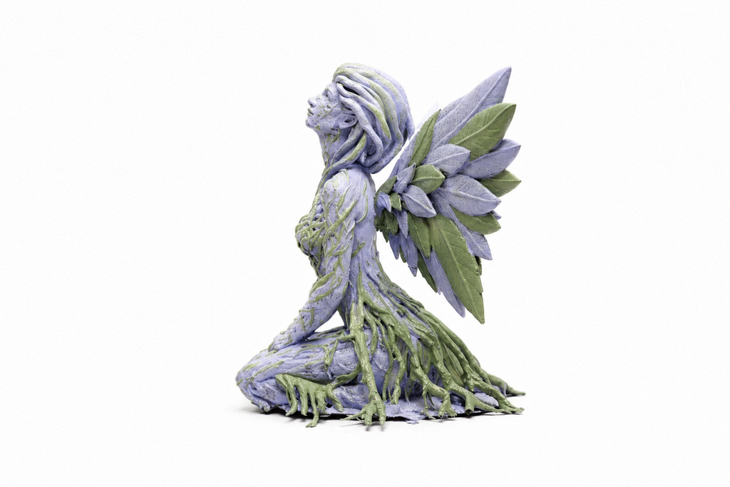 Mystical Forest Fairy Ornament | Handmade 3D Printed Fantasy Decor | Custom Fairy Statue Gift