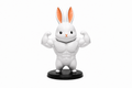 Muscle Bunny 3D Printed Collectible Figure | Funny Handmade Bunny Statue