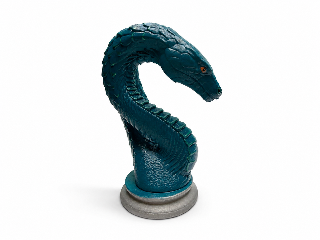 Fantasy Serpent Bust – Handmade Custom 3D Printed Display Model