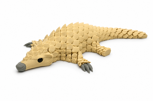 Articulated Pangolin Model – Handmade Custom 3D Printed Collectible Figure