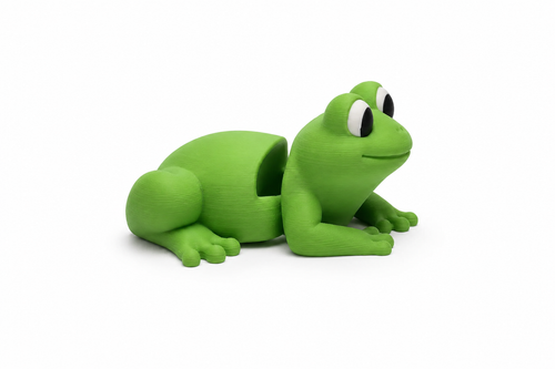 Articulated Frog Figure – Handmade Custom 3D Printed Flexible Collectible Model