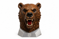 Roaring Bear Headphone holder – Handmade Custom 3D Printed Wildlife Display Sculpture