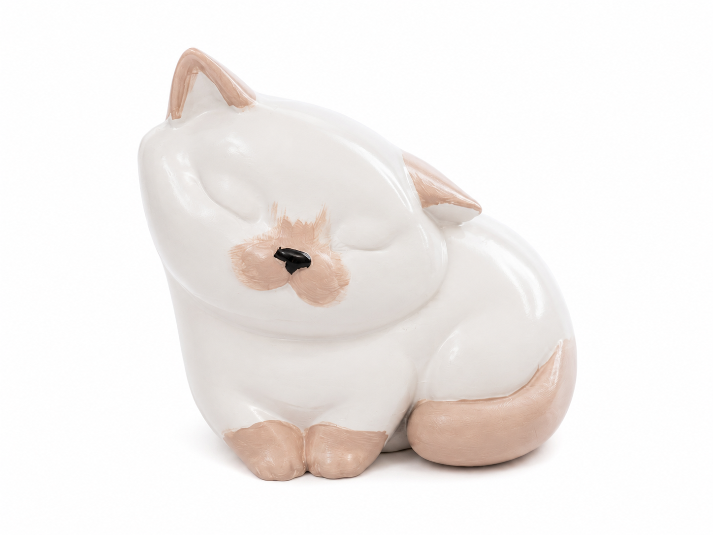 Handmade Sleeping Cat Ornament – Customisable Decorative Cat Figurine