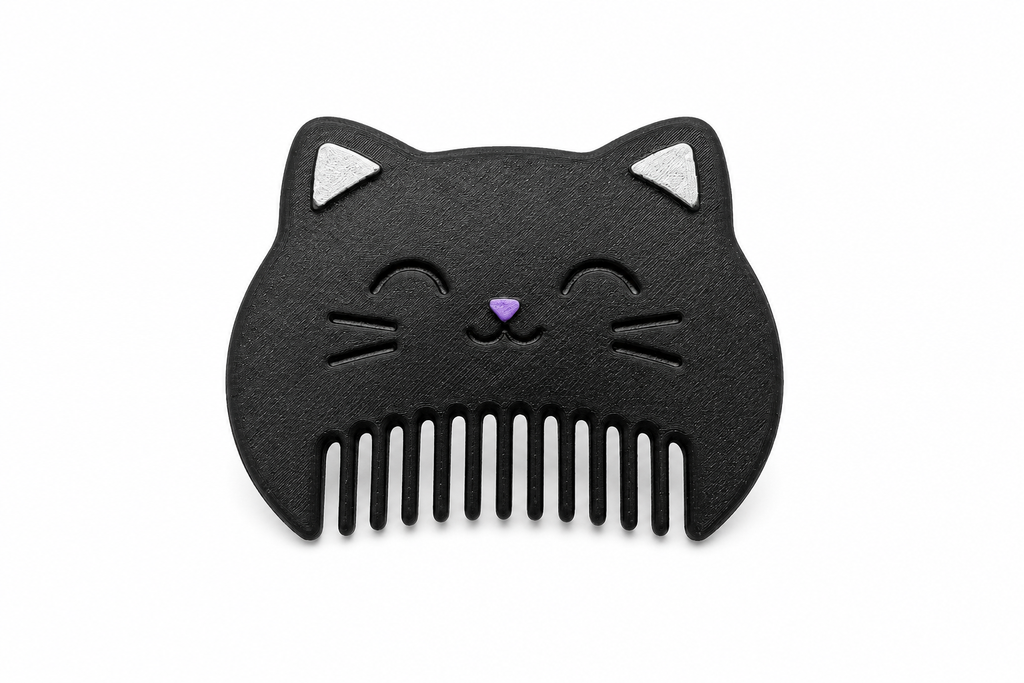 Pack of 3 Cat-Shaped Grooming Brushes – Handmade & Customisable