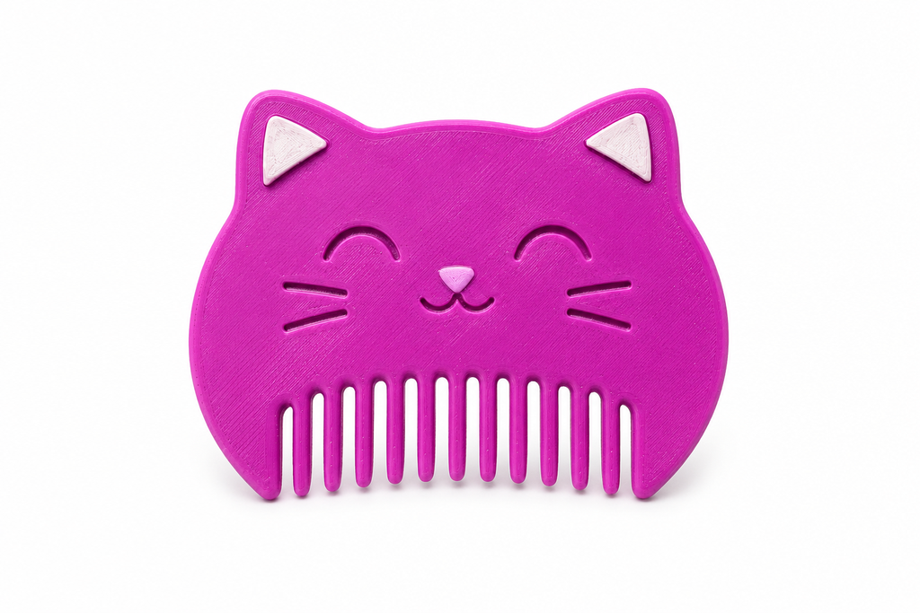 Pack of 3 Cat-Shaped Grooming Brushes – Handmade & Customisable